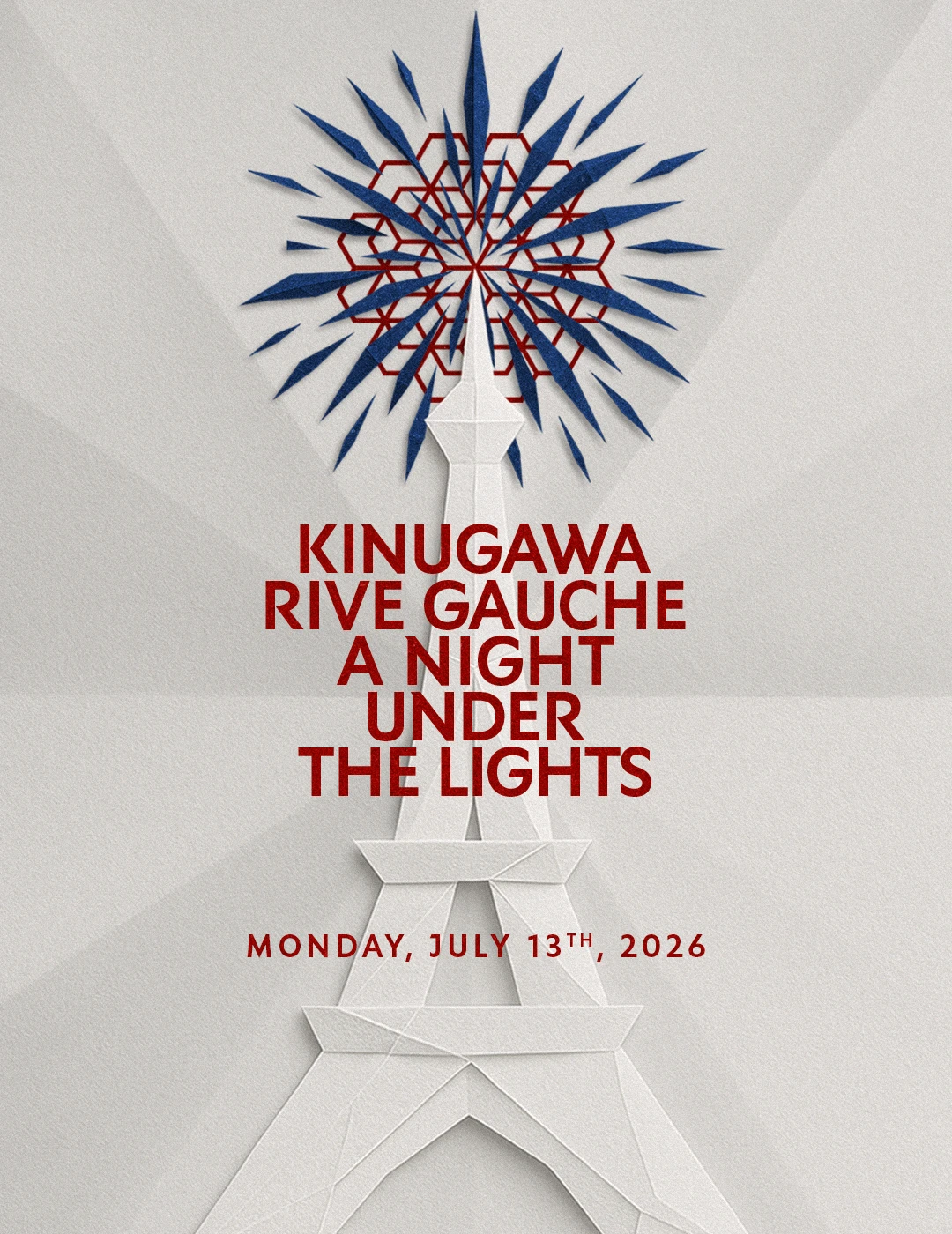 <p>BASTILLE DAY<br><em>Kinugawa Rive Gauche</em></p>